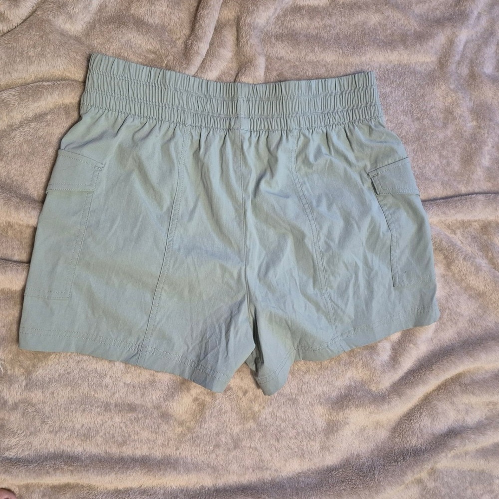 Yogalicious Trail Path Commuter Outdoor Shorts Sage Green Cargo Hiking Womens L - Picture 4 of 5